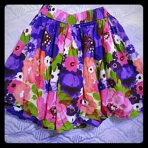 Toddler floral skirt